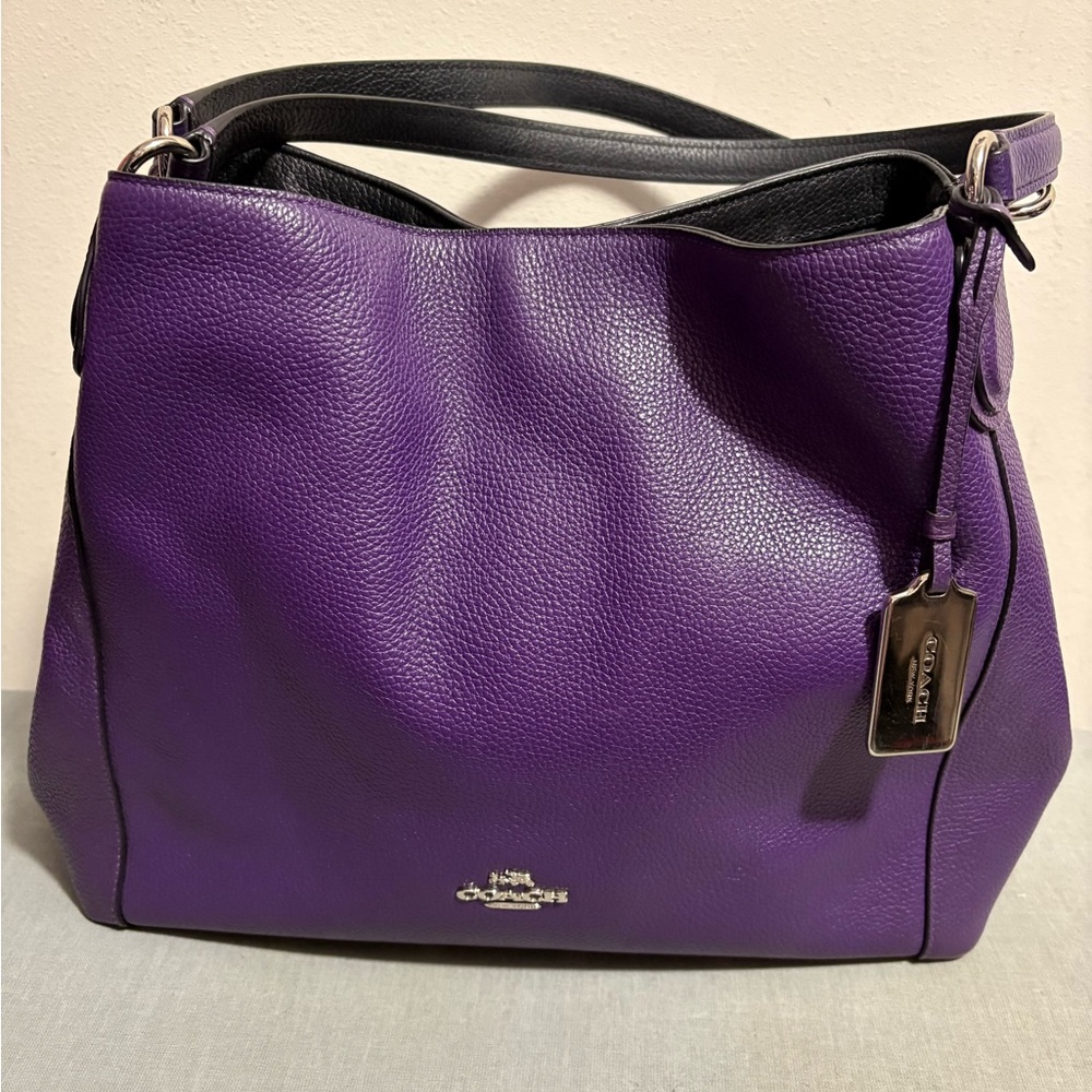 Coach Rich Purple Shoulder Bag
